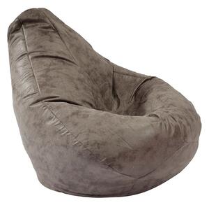 Пуф круша, 220л., Nirvana Hobbit - Discover Gray, Перящ се калъф, Пълнеж от полистиролни перли, Гама Premium