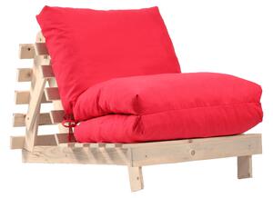 Фотьойл, Fubsy Wood, Bombay Montana Red - разтегателен шезлонг, дърво, текстил