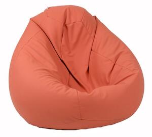 Калъф за пуф круша, 520л., Nirvana Gigant - Orange, (Не съдържа пълнеж), Еко кожа