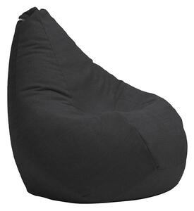 Калъф за пуф круша, 160л., Nirvana Light - Eerie Black, (Не съдържа пълнеж), Гама Premium