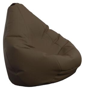 Калъф за пуф круша, 160л., Nirvana Light - Chocolate,(Не съдържа пълнеж), PU кожа