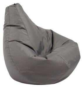 Калъф за пуф круша, 160л., Nirvana Light - Teteron Grey, (Не съдържа пълнеж), за открито