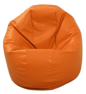 Калъф за пуф, 210л., Relaxo - Orange, (Не съдържа пълнеж), Еко кожа