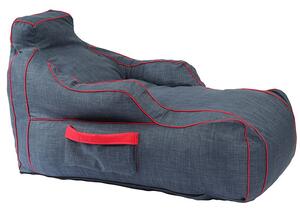 Геймърски фотьойл Pufrelax Player, Blue Denim, 700l., Пълнеж с микс от мемори пяна и дунапрен, Гама Premium