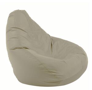 Пуф круша, 220л., Nirvana Hobbit - Teteron Beige, За открито, Перящ се калъф, Пълнеж от Полистиролни перли