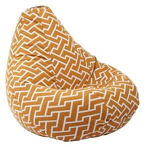 Пуф круша, 220л., Nirvana Hobbit, Zippity Orange, Перящ се калъф, Пълнеж от полистиролни перли, Гама Premium