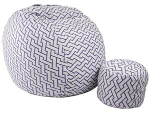 Комплект, Барбарон с табуретка за крака 700л., King Size, Zappity Purple, Перящ се калъф, Пълнеж с микс от мемори пяна и дунапрен, Гама Premium