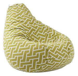 Пуф круша, 220л., Nirvana Hobbit, Zippity Green, Перящ се калъф, Пълнеж от полистиролни перли, Гама Premium