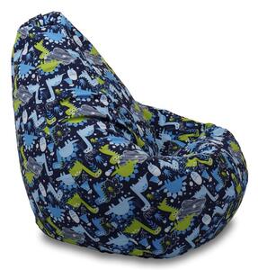 Пуф круша 220л., Nirvana Hobbit, Водоустойчив, Перящ се калъф, принт, My Little Dinosaur