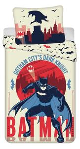 Единично памучно детско спално бельо 140x200 cm Batman "Gotham's Knight" – Jerry Fabrics