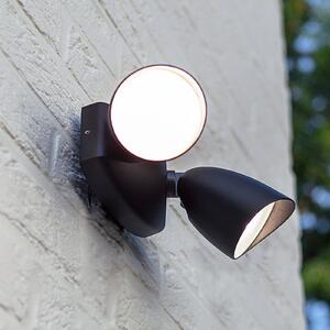 LUTEC LED прожектор за външно осветление SHRIMP, черен, 20 W, 2-лампов, IP54, Черен, Алуминий, Модерен