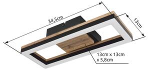 Brilagi - LED таванно осветително тяло AXIS LED/12W/230V
