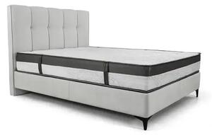 Тапицирано легло Boxspring светлосиво