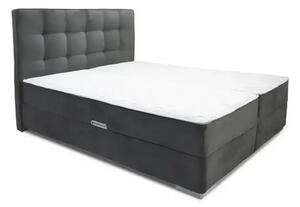 Тапицирано легло Boxspring сиво