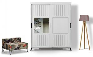 Шкаф Pasific Home Fuga - 150 Блестящо бял шкаф