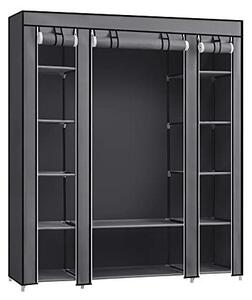 Сгъваем шкаф, Songmics, 150 x 45 x 175, LSF003I02, Сив