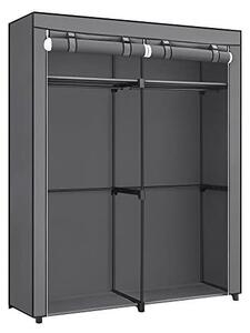 Сгъваем шкаф, Songmics, 43 x 140 x 174 см, Сив, RYG02GY, Текстил