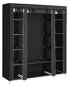 Сгъваем шкаф, Songmics, 150 x 45 x 175, LSF03H, Черен
