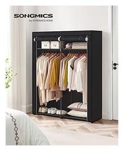 Сгъваем шкаф, Songmics, Черен, RYG02BK, 43 x 140 x 174 см