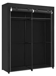 Сгъваем шкаф, Songmics, Черен, RYG02BK, 43 x 140 x 174 см