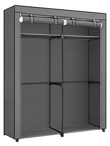 Сгъваем шкаф, Songmics, 43 x 140 x 174 см, Сив, RYG02GY, Текстил