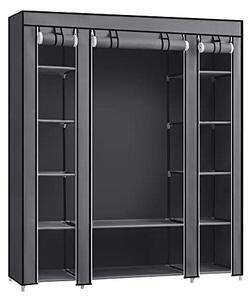 Сгъваем шкаф, Songmics, 150 x 45 x 175, LSF003I02, Сив
