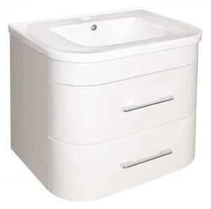 Конзолен PVC шкаф ICP 6149/2 с умивалник, 63.5x64x51см