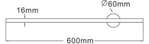 Zuma Line W90477-60BK - LED аплик TROY LED/8W/230V 60 см черен