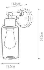 Elstead BATH-MORVAH1-BB - Аплик за баня 1xE27/60W/230V IP44 златист