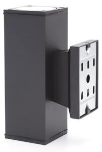 Aigostar - Екстериорен аплик 2xGU10/230V черен IP65 ъглов