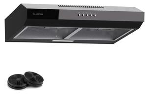Klarstein Contempo 60, абсорбатор, 60 см, под шкаф, 200 м³/ч, LED, акрил, неръждаема стомана