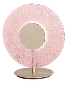 Настолна лампа ONDALUCE CANDY/ROSA, LED, стъклена, Ф300мм, 9W, 3000K, розово стъкло