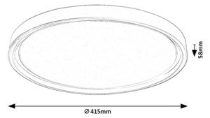 Rabalux 75086 - Димируема LED таванна лампа ZERINA 31W/230V IP40 3000–6500K Ø41,5 см + дистанционно управление