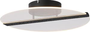 Rabalux 71483 - LED таванно осветително тяло NORAEL LED/20W/230V 3000 pr. 41 cm черно/прозрачно