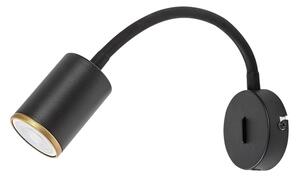 Rabalux 73111 - Настенно точково осветително тяло NOLIE 1xGU10/15W/230V черно