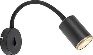 Rabalux 73111 - Настенно точково осветително тяло NOLIE 1xGU10/15W/230V черно
