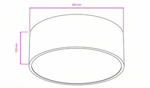 Brilagi - Плафон за баня POOL 2xE27/15W/230V Ø 30 см IP54 черен