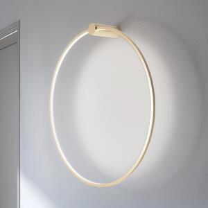 Milagro Lighting LED стенна лампа Saturno, златна, Ø 80 cm, метал, 4000 K, Злато / месинг, Дневна/трапезария, Алуминий, Модерен