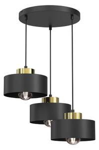 Пендел MARTI 3xE27/15W/230V черен/златист