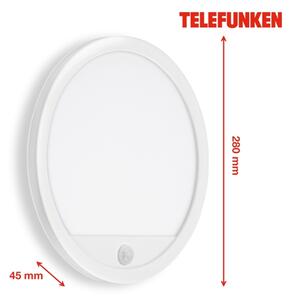 Telefunken 313706TF-LED Екстериорен аплик със сензор LED/15W/230V IP44