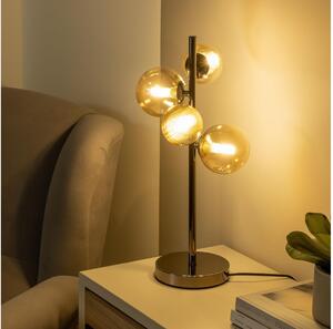 Brilagi - LED настолна лампа MILLA 4xG9/3W/230V черен хром/злато