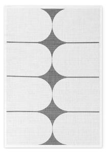 Черно-бял килим за открито и закрито 120x170 cm Duet Bowen – NORTHRUGS