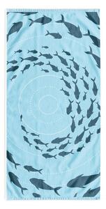 Синя плажна кърпа 90x180 cm Shoal - DecoKing