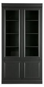 Черна витрина от масивен бор 110x215x44 cm Organize – WOOOD