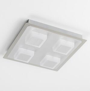 LED таванно осветително тяло 4xLED/5W/230V 3000K 28x28 см матов хром