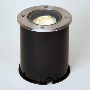 Lucande LED подово осветление за вграждане Jos, кръгло, въртящо се, IP67, Металик, Метал, Модерен, Осветителни тела за вграждане кръгли