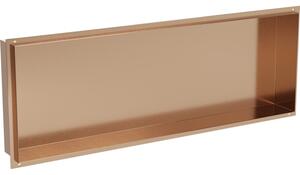 Mexen X-Wall-NR нишева полица без фланец 90 x 30 см, четкана мед - 19C1903010