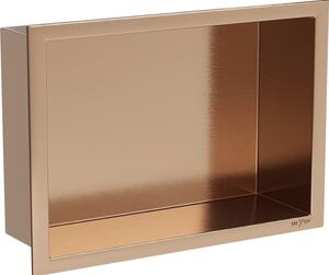 Mexen X-Wall-R вътрешен рафт с борд 30 x 20 см, четкана мед - 19C0302010