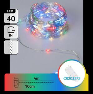 Aigostar - LED коледна гирлянда 40xLED/2x3V 4m многоцветна