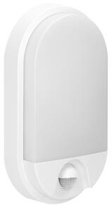LED градинско осветително тяло Adviti Nefryt, 15W, 1100 lm, 4000K, IP54 защита, за стена, със сензор, бяло